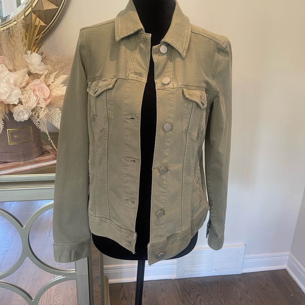 💕061💕 Liverpool army green Jean jacket